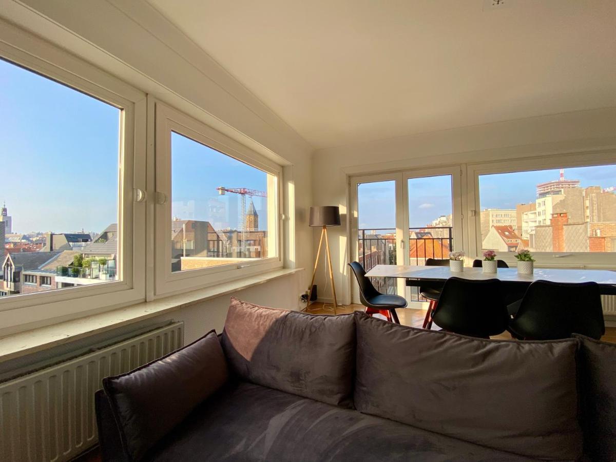 Luxury 3 Bedroom Apartment On The Top Floor With Panoramic View Ostende Kültér fotó